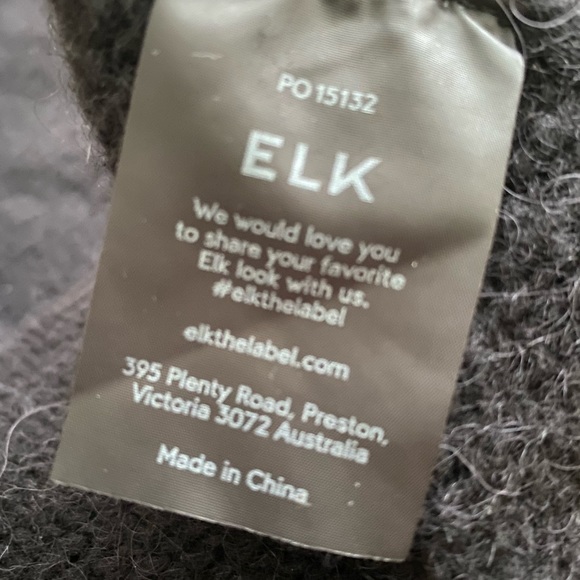 Elk the Label: beautiful alpaca cocoon coat - Picture 5 of 5